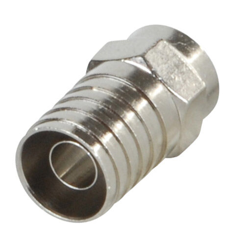 muh 様fblk F Male Crimp For RG-6 Quad Shield